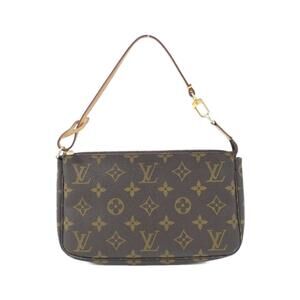 LOUIS VUITTON Authentic Brown Monogram Pochette Pouch
